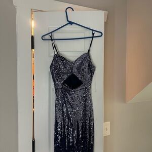 Sequin Spaghetti Strap Dress